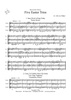 Five Easter Trios - Score