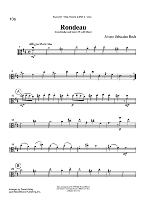 Rondeau - from Orchestral Suite #2 in B Minor - Part 2 Viola