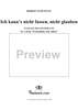 Frauenliebe und -leben (Song Cycle), Op. 42, No. 3 - Ich kann's nicht fassen, nicht glauben - No. 3 from "Frauenliebe und -leben" op. 42