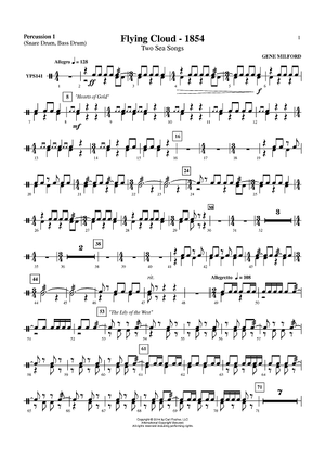 Flying Cloud 1854 - Percussion 1