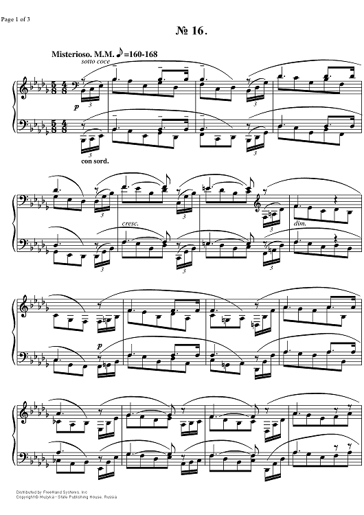 Prelude Op.11 No.16
