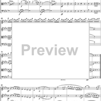String Quartet No. 11 in E Major, Op. posth. 125, No. 2 - Score