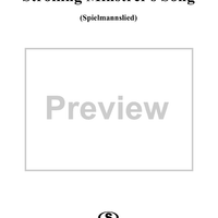 Strolling Minstrel's Song, Op. 25, No. 1
