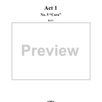 "Cara", No. 5 from "Ascanio in Alba", Act 1, K111 - Full Score