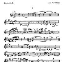 Wind Trio - Clarinet in B-flat