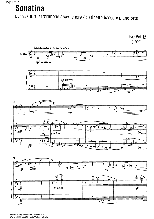 Sonatina - Score