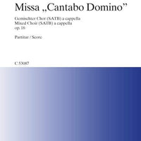 Missa "Cantabo Domino" - Choral Score