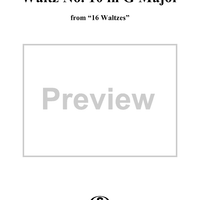 Waltz No. 10 in G Major