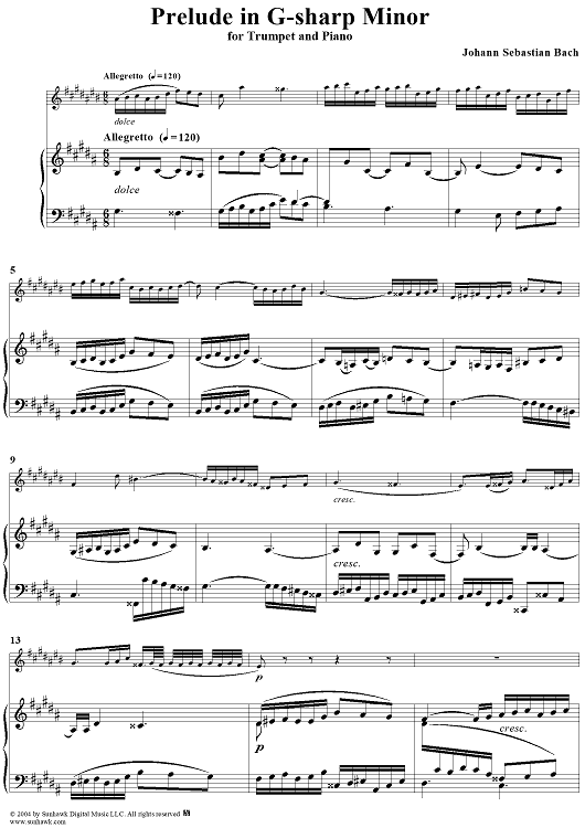 Prelude in G-sharp Minor - Piano