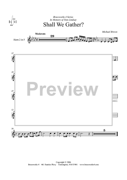 Shall We Gather? - Horn 2 in F