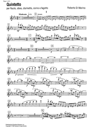 Quintetto - Flute