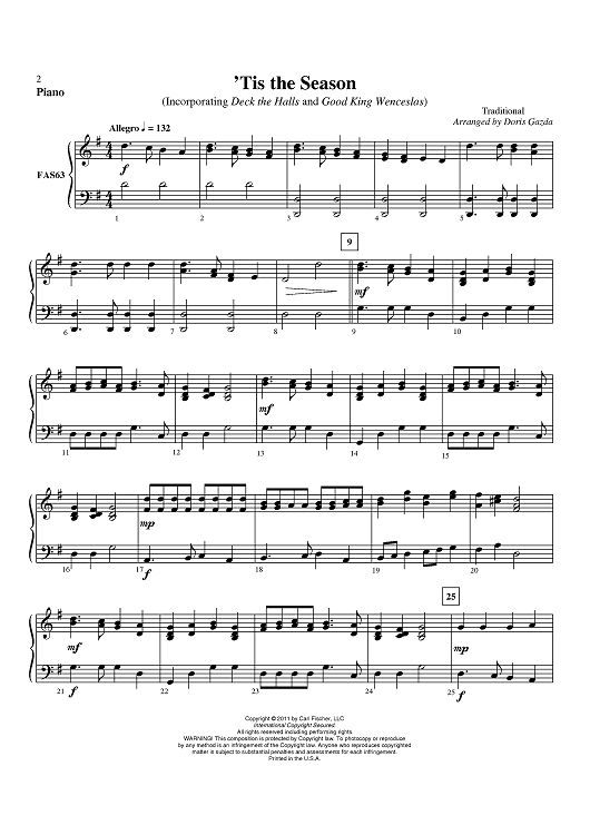 ‘Tis the Season - Piano