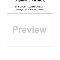 Rhapsody on a Theme of Paganini (18th var.)