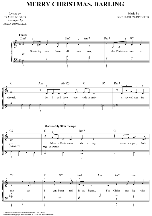 Merry Christmas, Darling