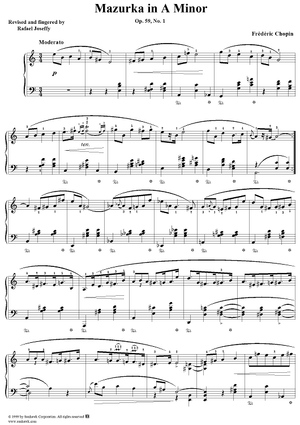 No. 36 in A Minor, Op. 59, No. 1