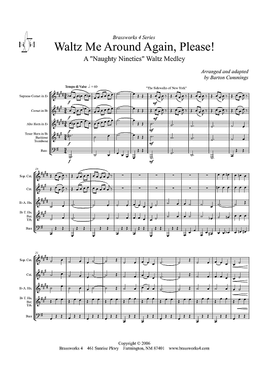 Waltz Me Around Again, Please! - Score