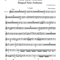 Three Early American Shaped Note Anthems - Horn in F