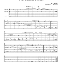 4 Mozart Canons - Score