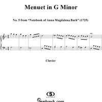 Minuet in G Minor from the Notebook of Anna Magdelena Bach