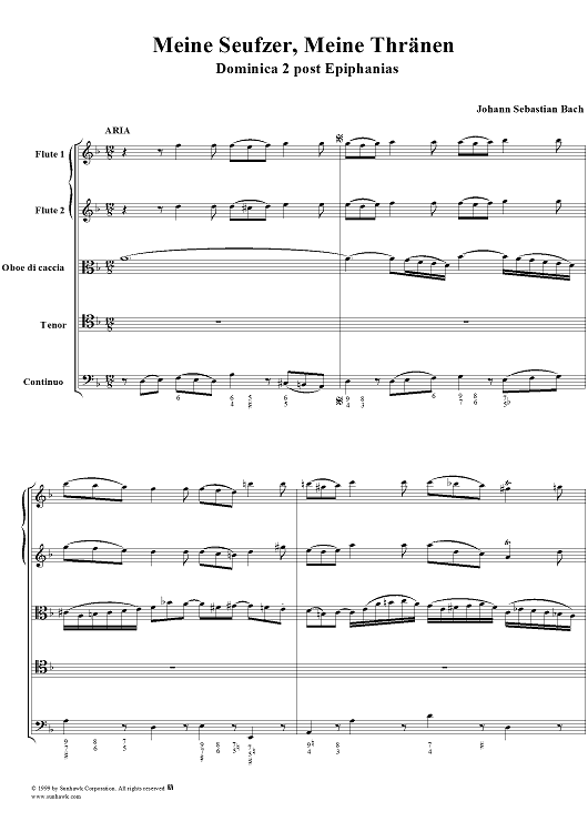 Cantata No. 13  "Meine Seufzer, Meine Thränen," BWV13