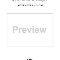 Trio Sonata in G major, movt. 3 - BWV1038 - Score