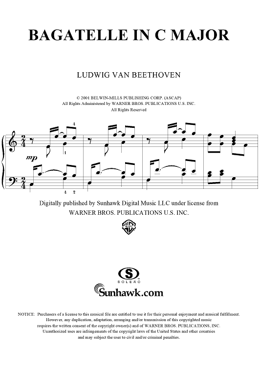 Bagatelle in C Major