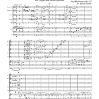 Concerto No. 1 for Organ and Brass Quintet - Score
