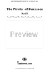 The Pirates of Penzance - Act I, No. 11: Stay, we must not lose our senses - Vocal Score