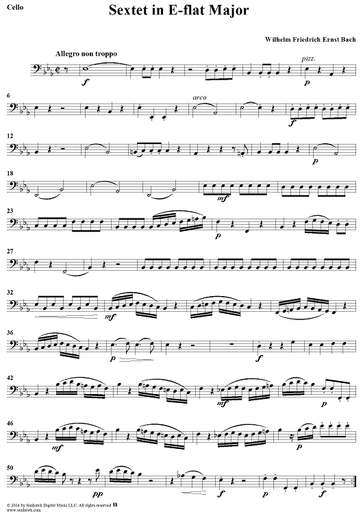 Sextet in E-flat Major - Cello