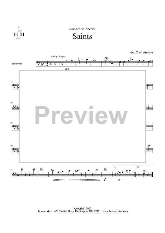 Saints - Trombone