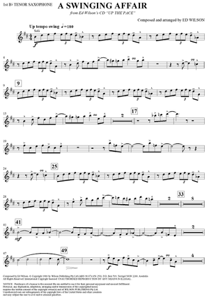 A Swinging Affair - Tenor Saxophone 1