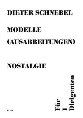 nostalgie [auch: visible music II] - Score