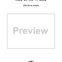 She Is So White, Op. 18, No. 2