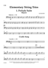 Elementary String Trios - Cello