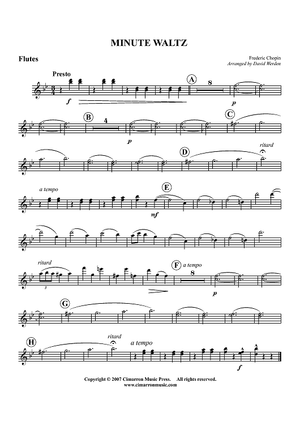 Minute Waltz - Flutes
