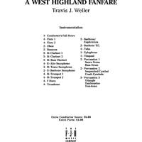 A West Highland Fanfare - Score Cover