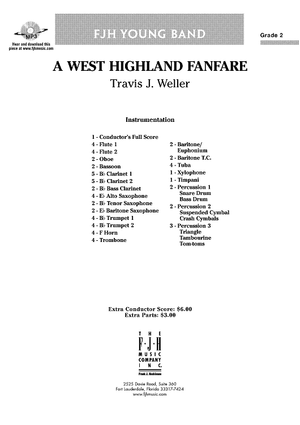 A West Highland Fanfare - Score Cover