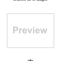 Duetto in G major, op. 1, no. 4 - Piano