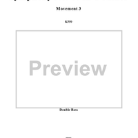 Symphony No. 40 in G Minor, Movement 3 - Full Score