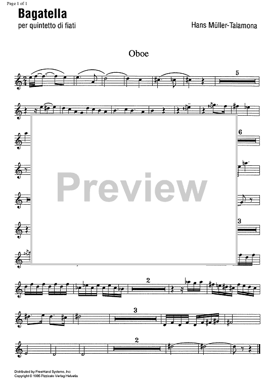 Bagatella - Oboe