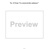 Le carnaval des animaux, No. 12: Fossils - Score