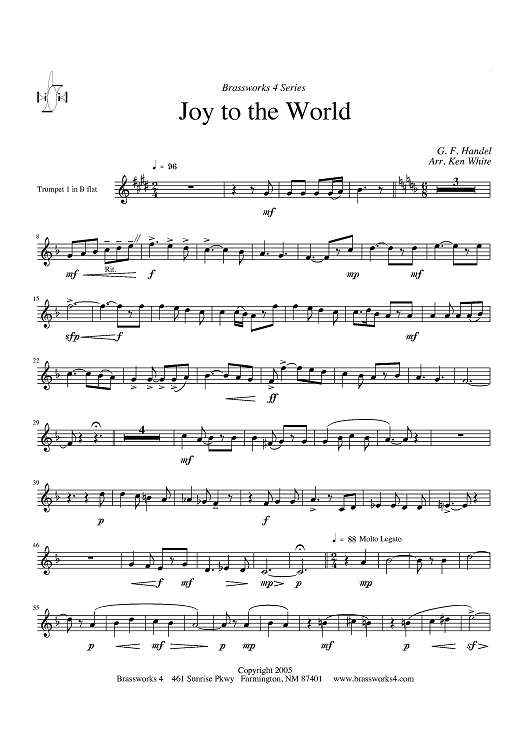 Joy to the World - Trumpet 1 in Bb