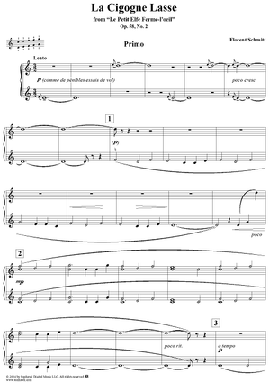 La Cigogne Lasse, from "Le Petit Elfe Ferme-l'oeil", Op. 58