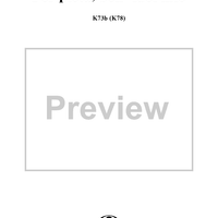 "Per pietà, bell' idol mio", aria, K73b (K78) - Full Score