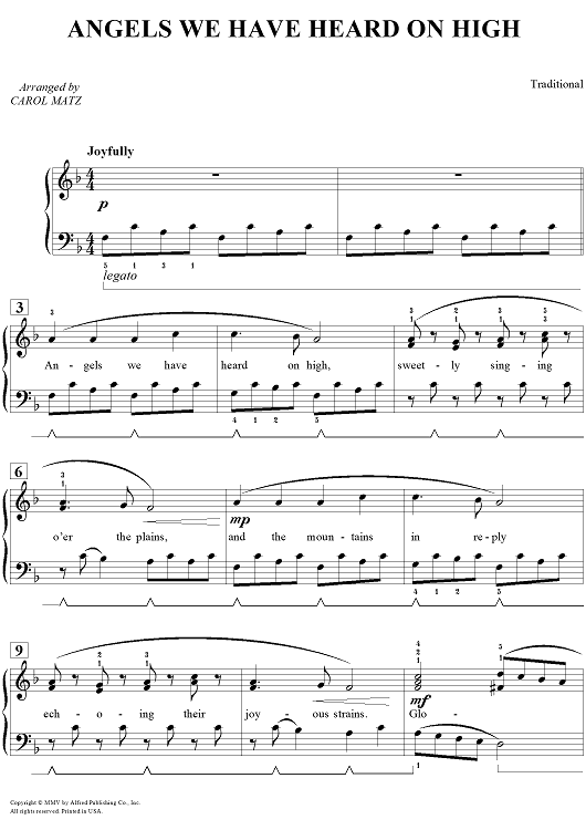 Angels We Have Heard on High