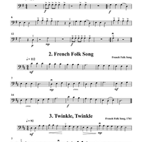 Twenty Folk Tunes for Cello Quartet (or Trio) - Violoncello 2