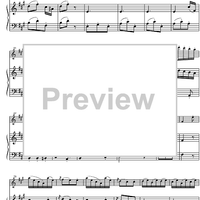 Sonata No. 7 A Major KV12 - Score