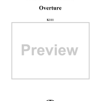 Overture, from "Ascanio in Alba", K111 - Full Score