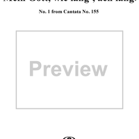 Mein Gott, wie lang', ach lange - No. 1 from Cantata No. 155 - BWV155