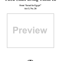 Israel In Egypt Oratorio, Act 3: Moses Song, no.26: Thou Shalt Bring Them In, Air